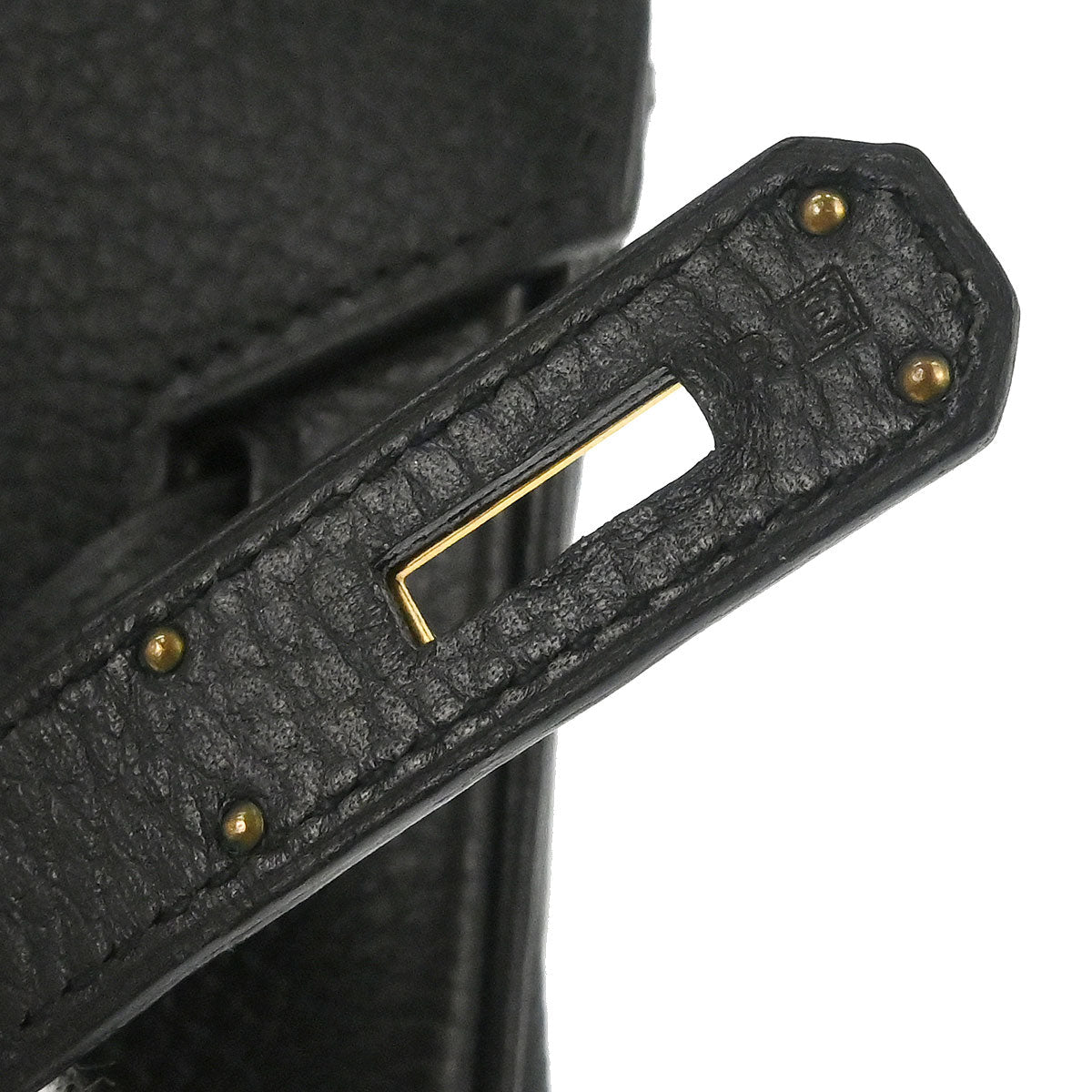 Hermes Black Ardennes Birkin 35 Handbag