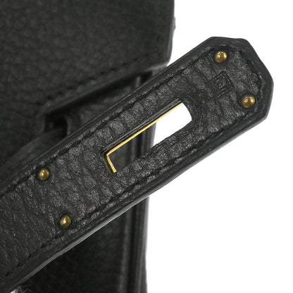 Hermes Black Ardennes Birkin 35 Handbag