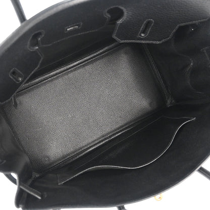 Hermes Black Ardennes Birkin 35 Handbag