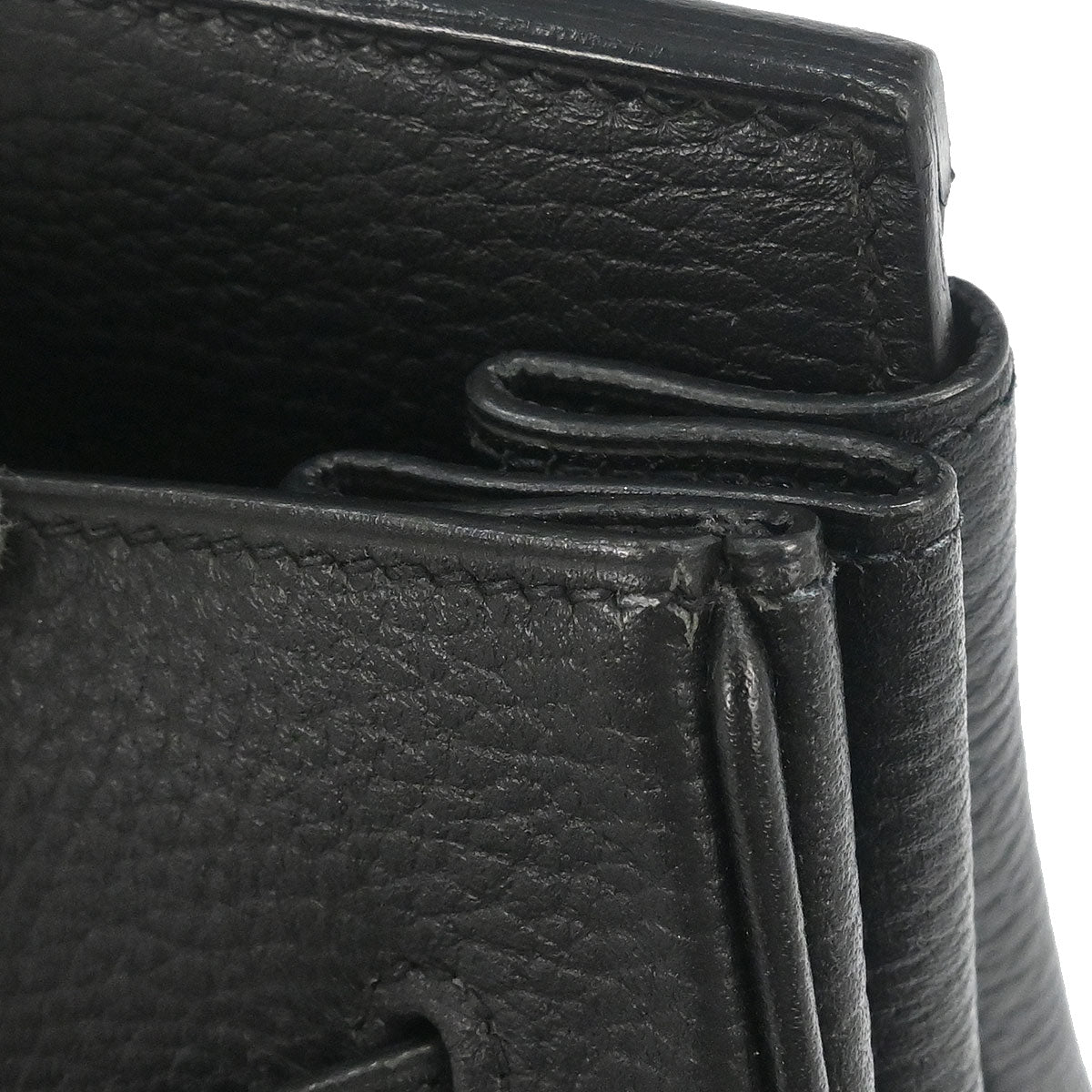 Hermes Black Ardennes Birkin 35 Handbag