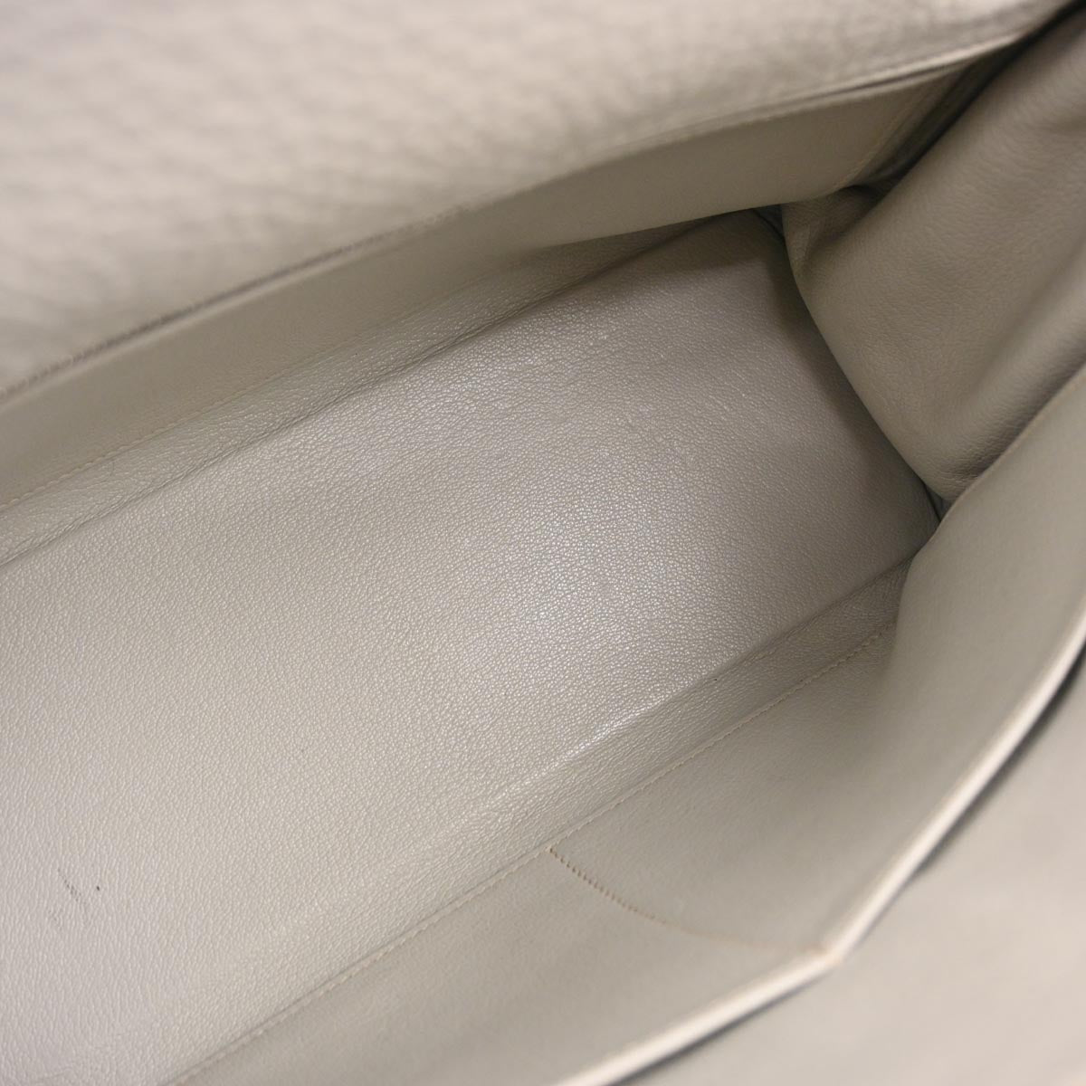 Hermes Light Gray Taurillon Clemence Kelly 32 Retourne 2way Shoulder Handbag