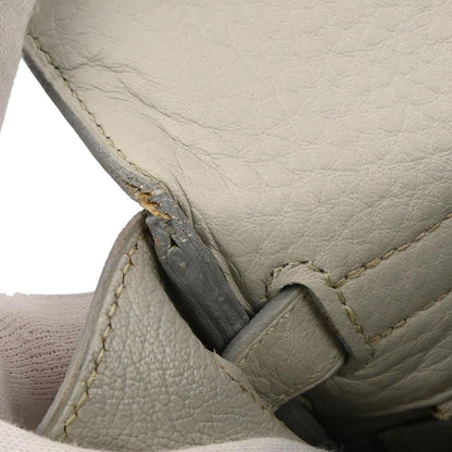 Hermes Light Gray Taurillon Clemence Kelly 32 Retourne 2way Shoulder Handbag