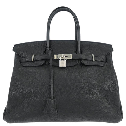 Hermes Black Togo Birkin 35 Handbag