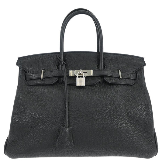 Hermes Black Togo Birkin 35 Handbag