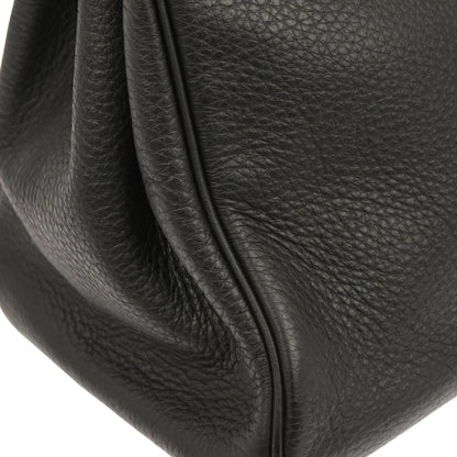 Hermes Black Taurillon Clemence Birkin 30 Handbag