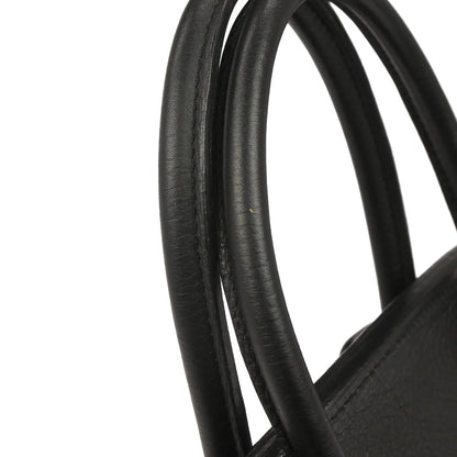Hermes Black Taurillon Clemence Birkin 30 Handbag