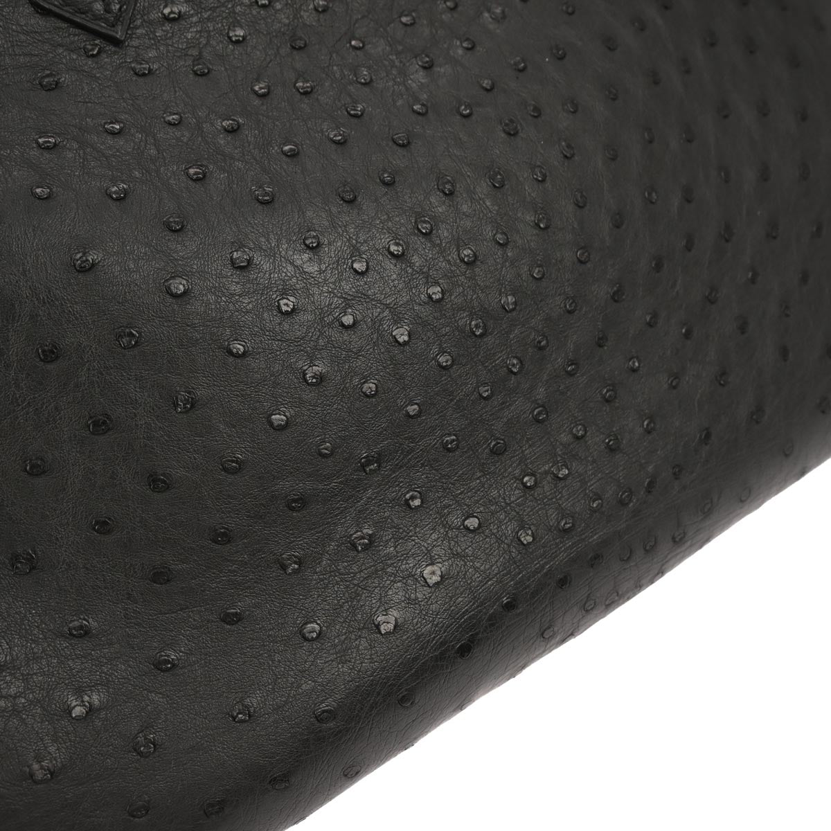 Hermes * Black Ostrich Birkin 35 Handbag