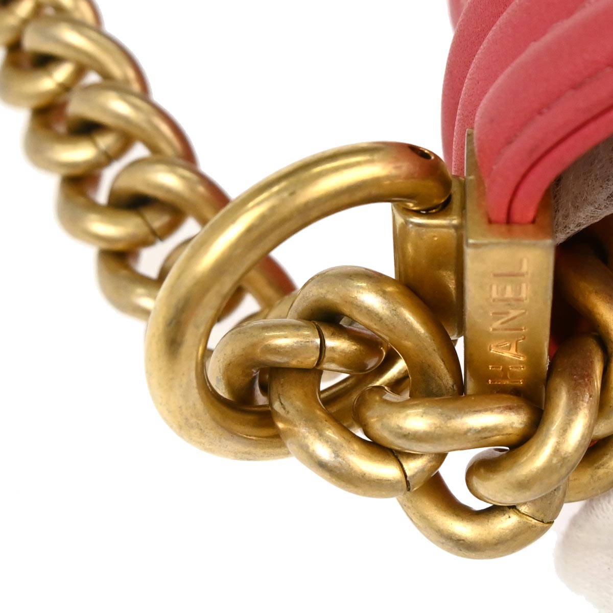 Boy Chanel 2019 Pink Lambskin Small Chain Shoulder Bag