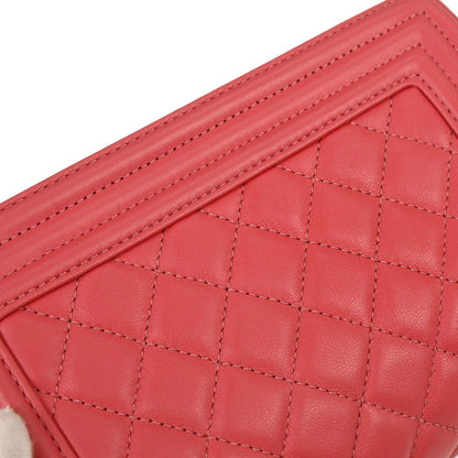 Boy Chanel 2019 Pink Lambskin Small Chain Shoulder Bag