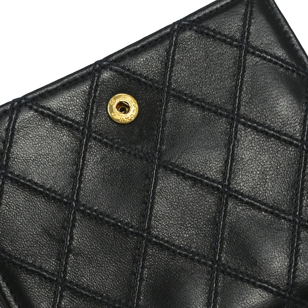 Chanel Black Lambskin Bicolore Wallet