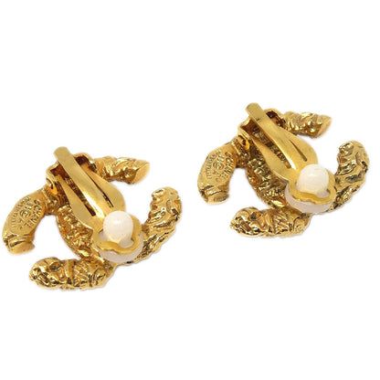 Chanel CC Clip-On Earrings Gold 93A