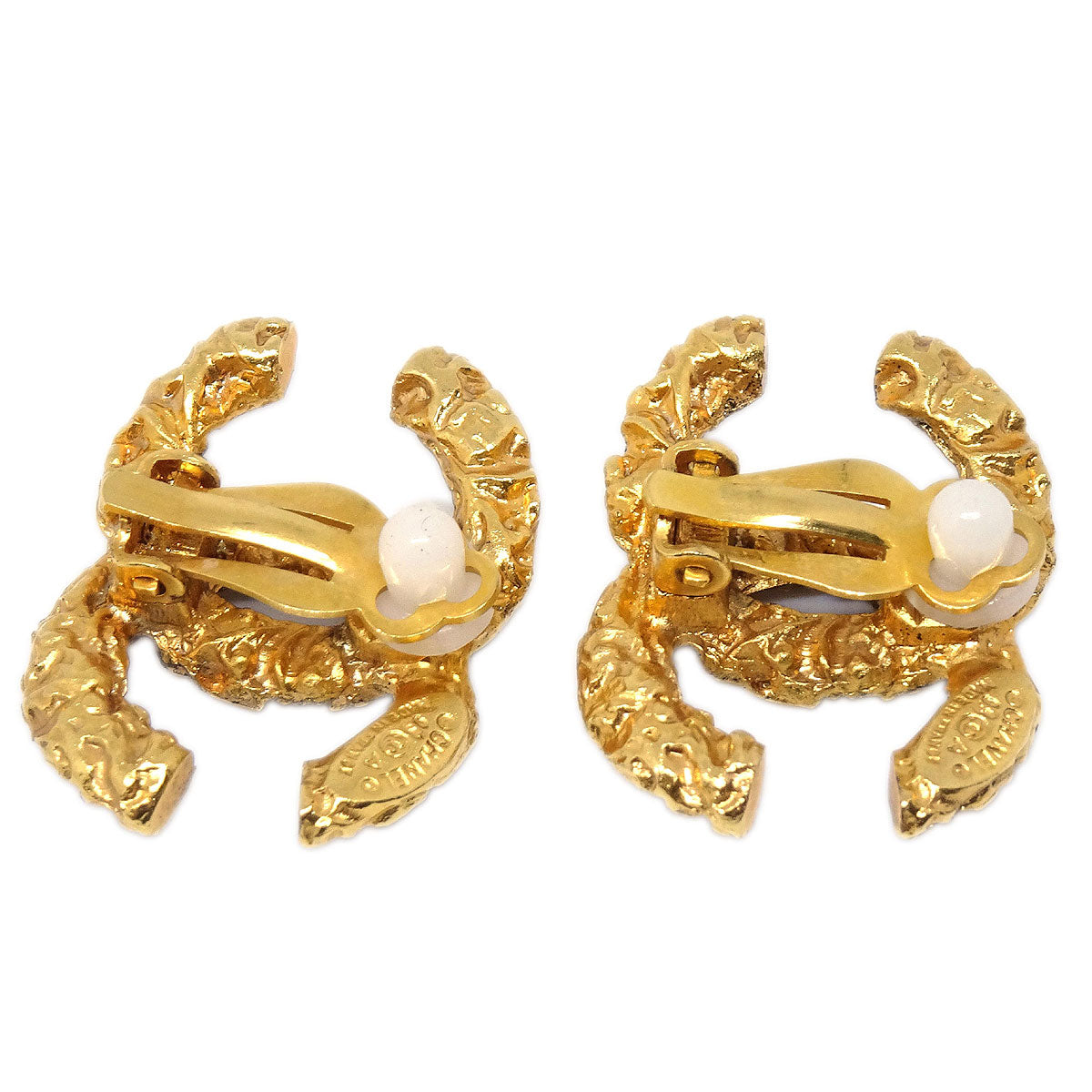 Chanel CC Clip-On Earrings Gold 93A