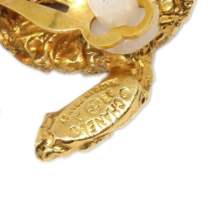Chanel CC Clip-On Earrings Gold 93A
