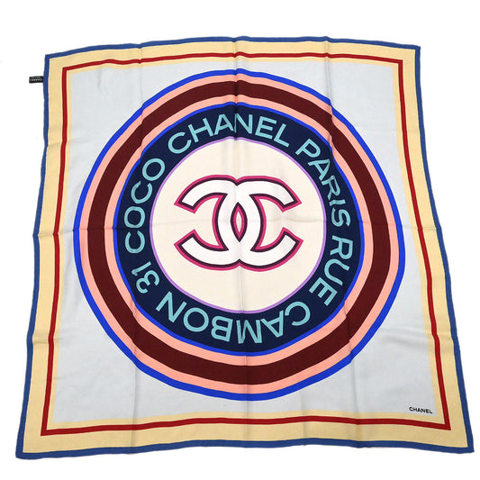 Chanel Light Blue Scarf Small Good