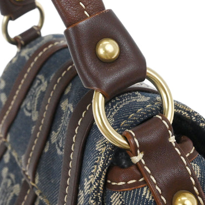 Celine * Blue Denim Macadam Handbag
