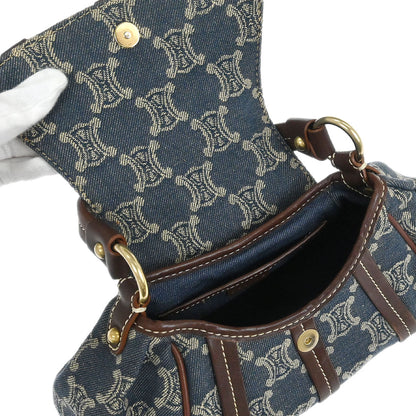 Celine * Blue Denim Macadam Handbag
