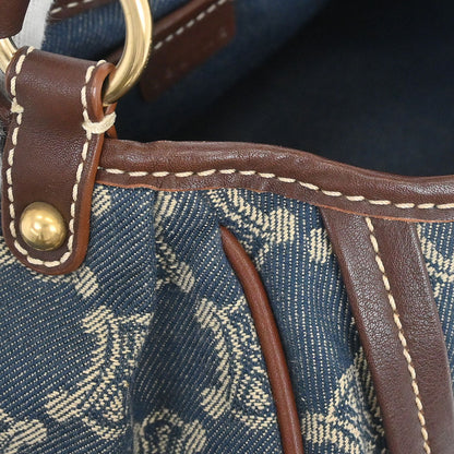 Celine * Blue Denim Macadam Handbag