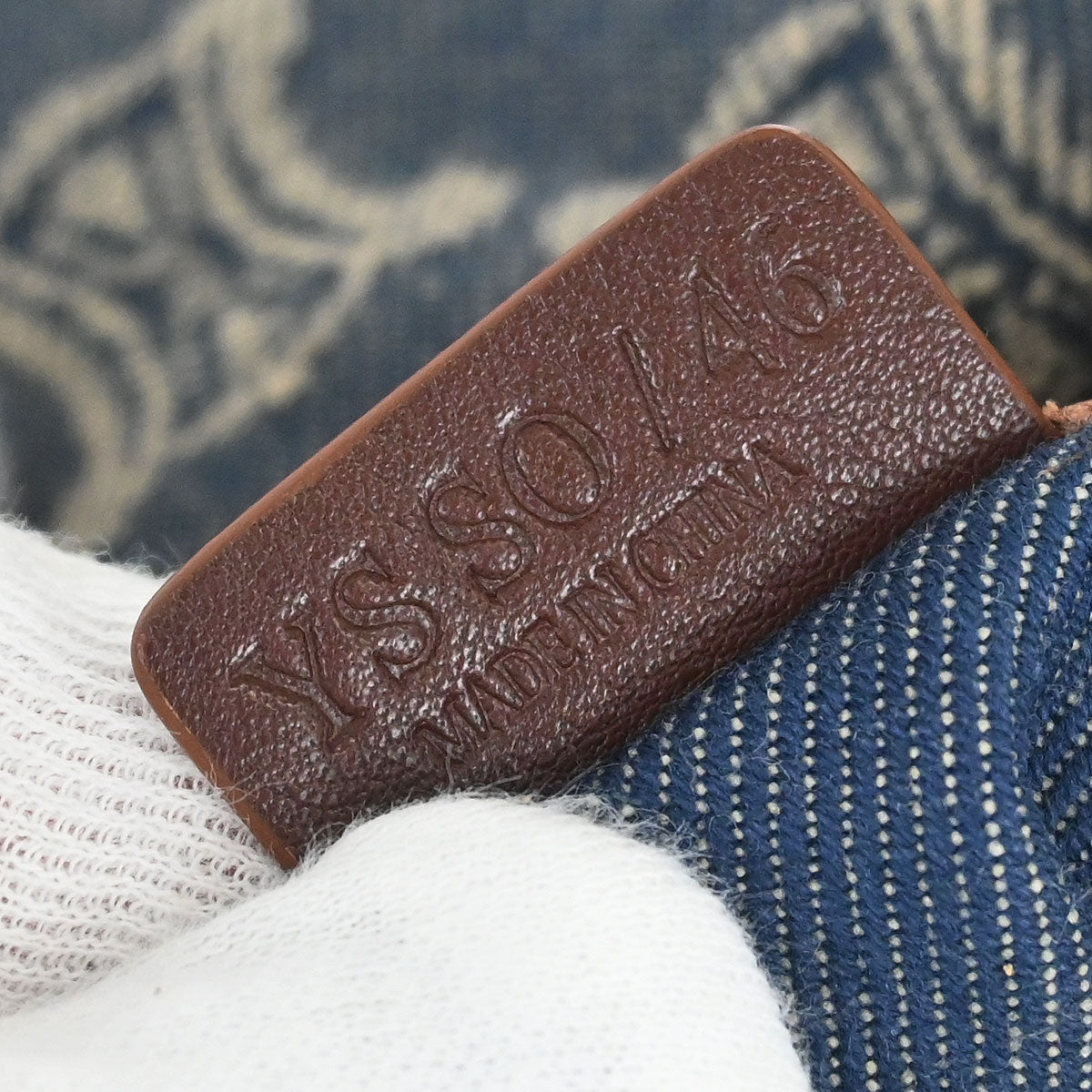 Celine * Blue Denim Macadam Handbag