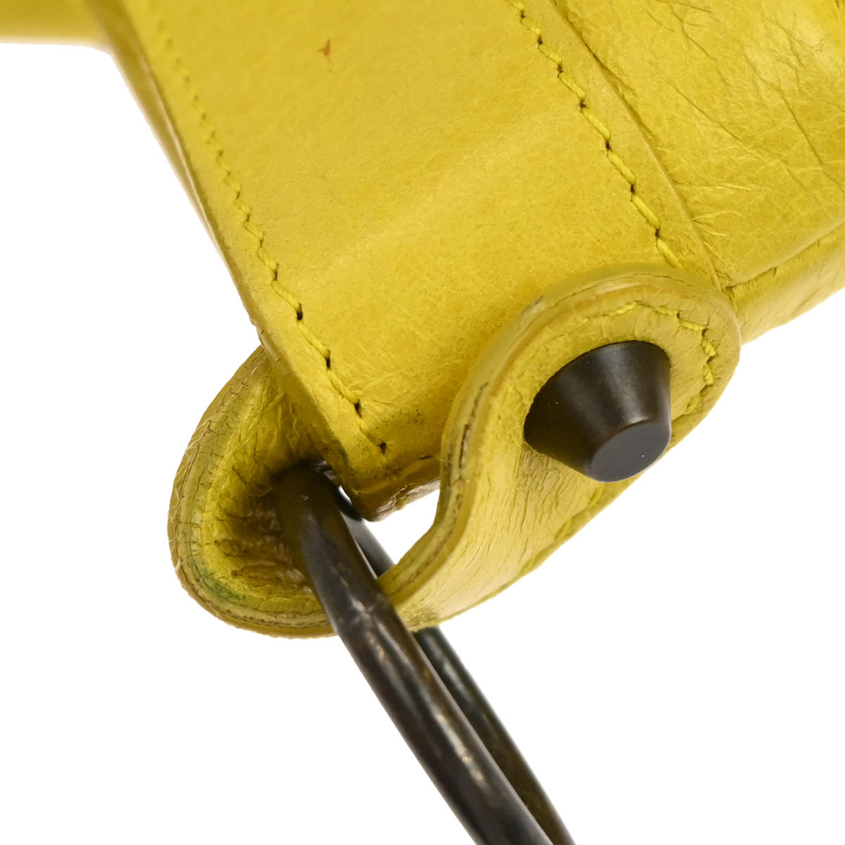 Balenciaga Yellow Lambkin The First 2way Shoulder Handbag