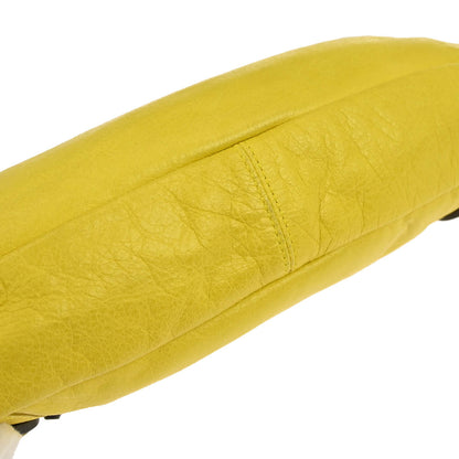 Balenciaga Yellow Lambkin The First 2way Shoulder Handbag