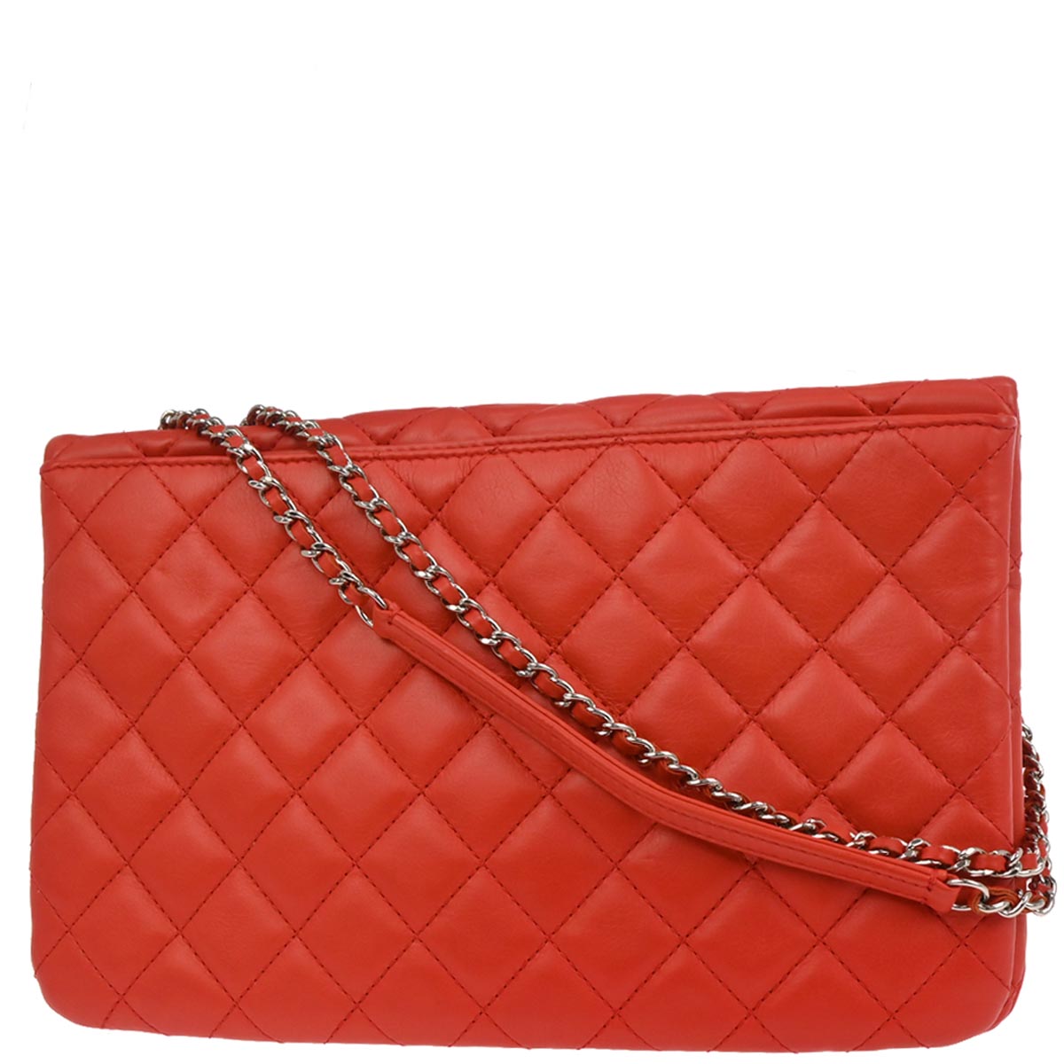 Chanel Red Lambskin Tender Touch Flap Shoulder Bag