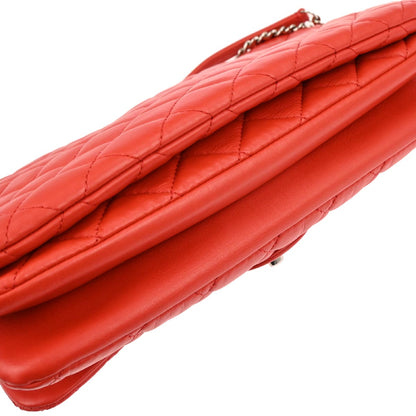 Chanel Red Lambskin Tender Touch Flap Shoulder Bag