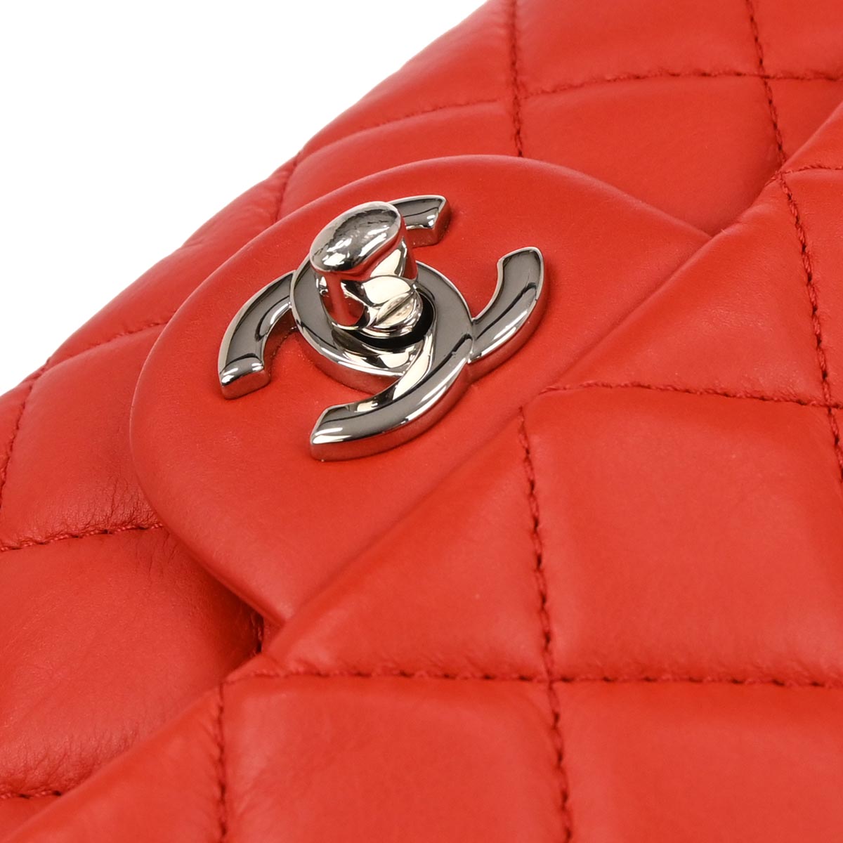 Chanel Red Lambskin Tender Touch Flap Shoulder Bag
