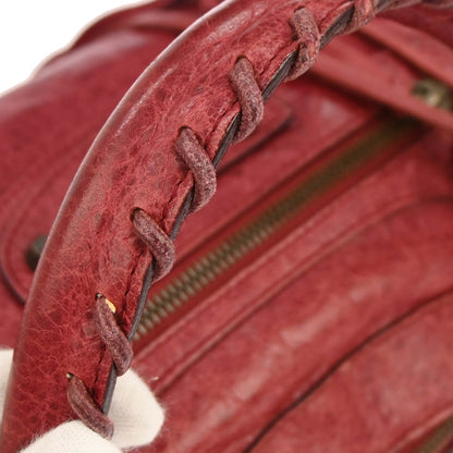 Balenciaga Red Lambskin The First 2way Shoulder Handbag