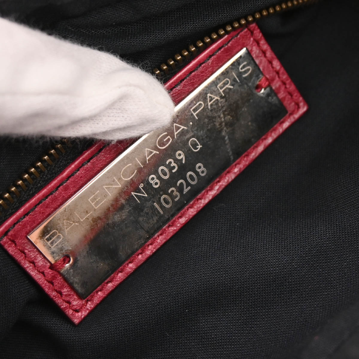 Balenciaga Red Lambskin The First 2way Shoulder Handbag