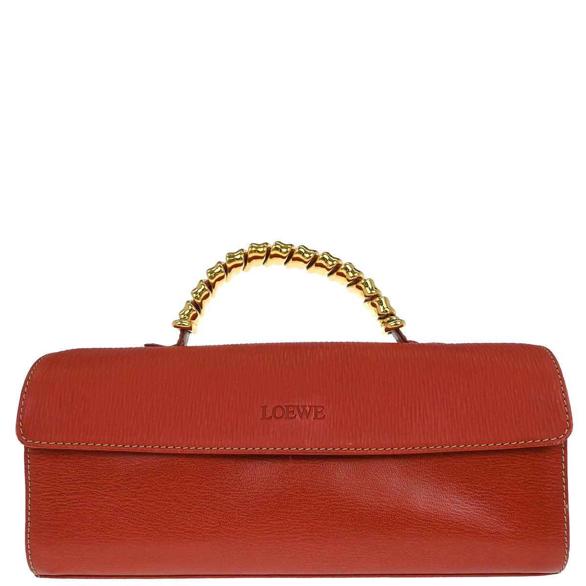 Loewe Red Leather Velasquez Handbag