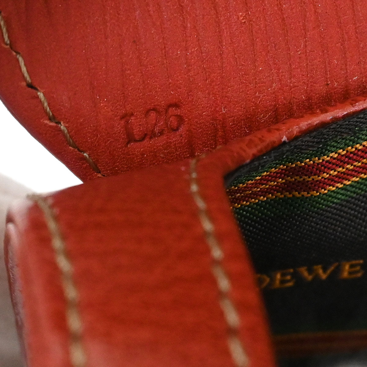 Loewe Red Leather Velasquez Handbag