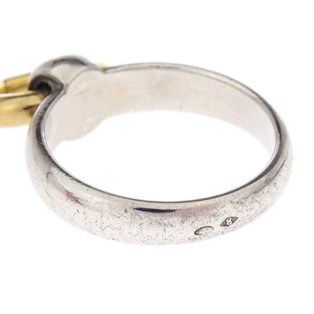 Hermes Heart Knock Ring 18K SV925 #51 Jewelry