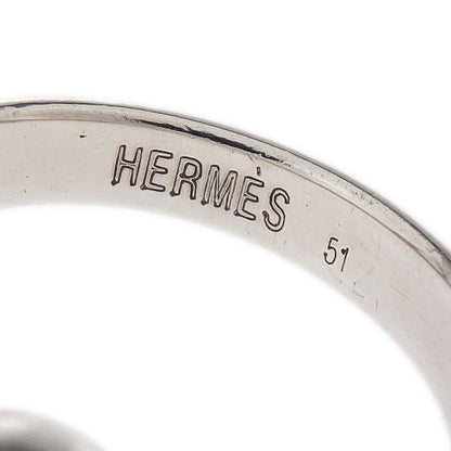 Hermes Heart Knock Ring 18K SV925 #51 Jewelry