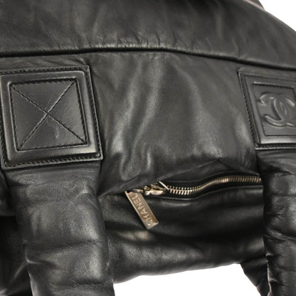 Chanel 2009-2010 Black Calfskin Coco Cocoon Tote Handbag