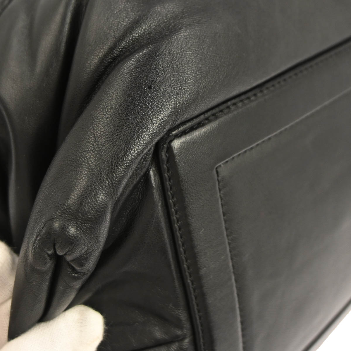 Chanel 2009-2010 Black Calfskin Coco Cocoon Tote Handbag