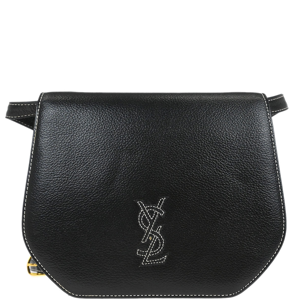 Yves Saint Laurent Black Leather Shoulder Bag