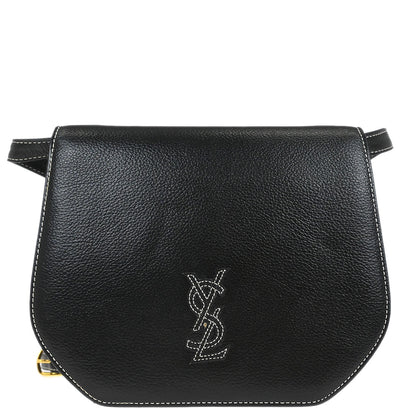 Yves Saint Laurent Black Leather Shoulder Bag