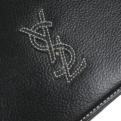 Yves Saint Laurent Black Leather Shoulder Bag