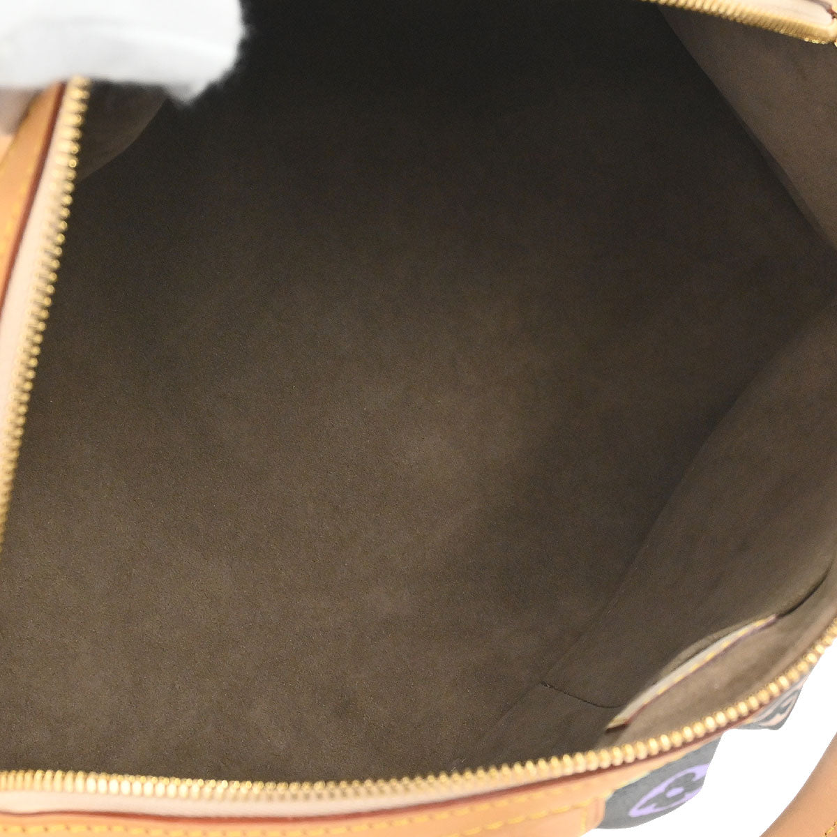 Louis Vuitton Black Multicolor Courtney MM Shoulder Handbag M45642