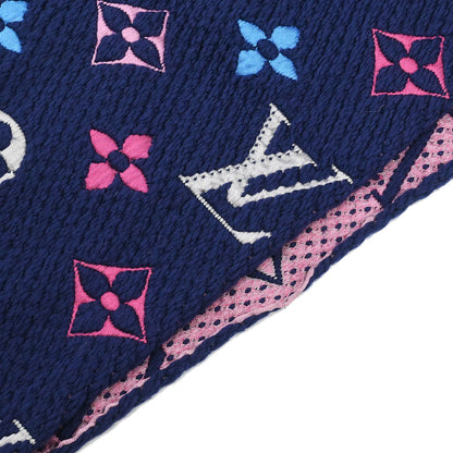 Louis Vuitton Navy Monogram Echarpe Logomania Rainbow Scarf M70899