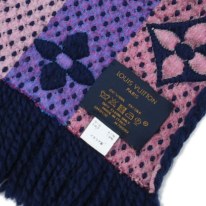 Louis Vuitton Navy Monogram Echarpe Logomania Rainbow Scarf M70899