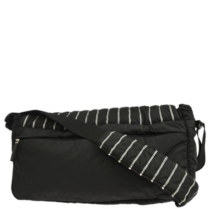 Chanel 2005-2006 Black Nylon Sport Line Shoulder Bag