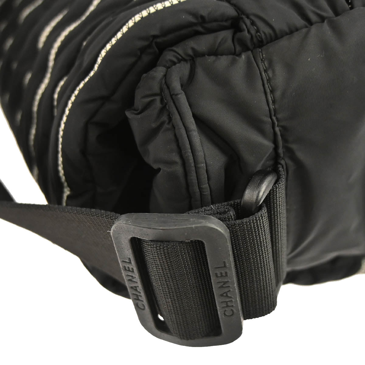 Chanel 2005-2006 Black Nylon Sport Line Shoulder Bag