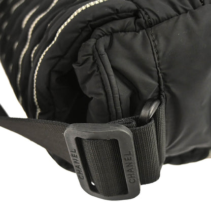 Chanel 2005-2006 Black Nylon Sport Line Shoulder Bag
