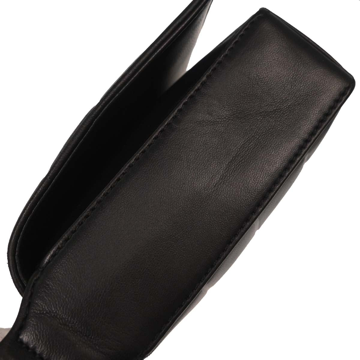 Chanel 2000-2002 Black Lambskin Choco Bar Shoulder Bag