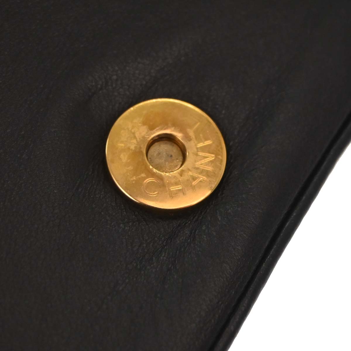 Chanel 2000-2002 Black Lambskin Choco Bar Shoulder Bag