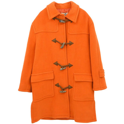 Hermes Duffel Coat Orange #48