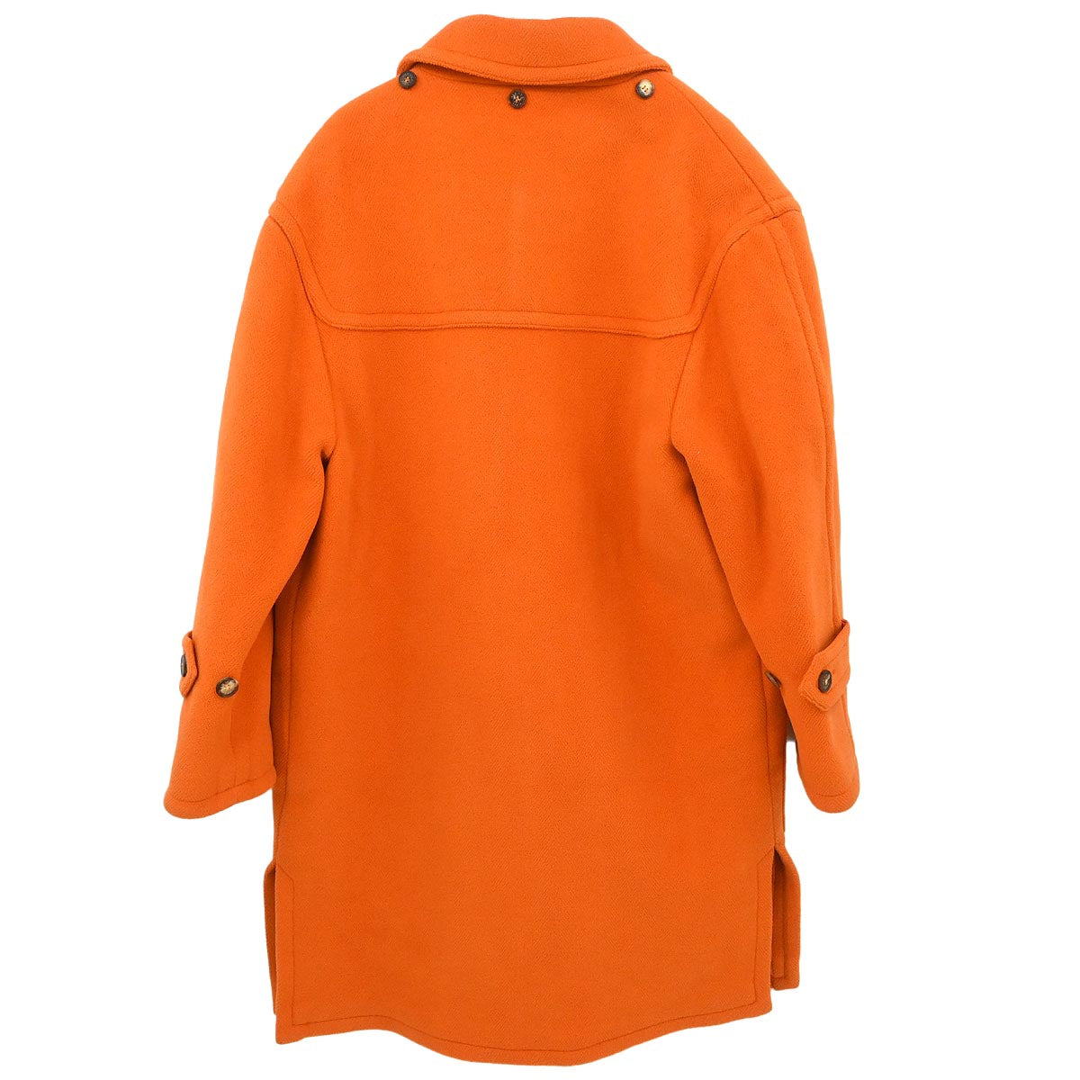 Hermes Duffel Coat Orange #48