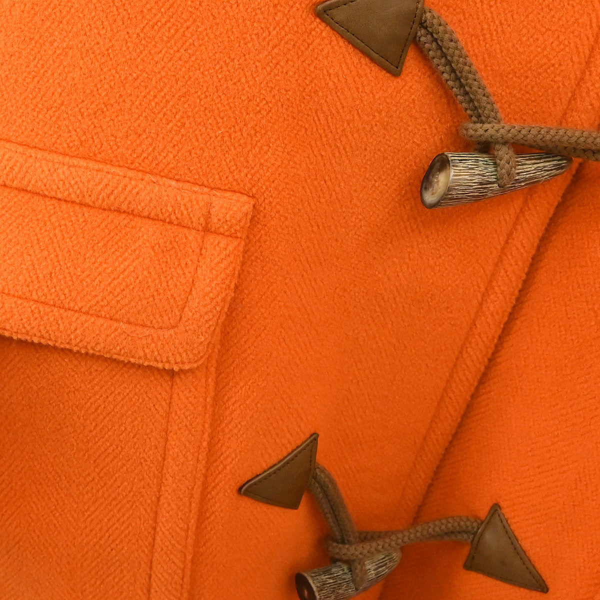 Hermes Duffel Coat Orange #48