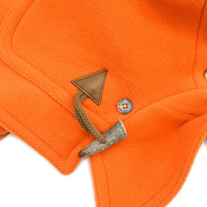 Hermes Duffel Coat Orange #48